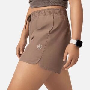 Allbirds Women’s Size XXL Natural Run Shorts‎ Hazy Cocoa Brown Merino Wool NWT